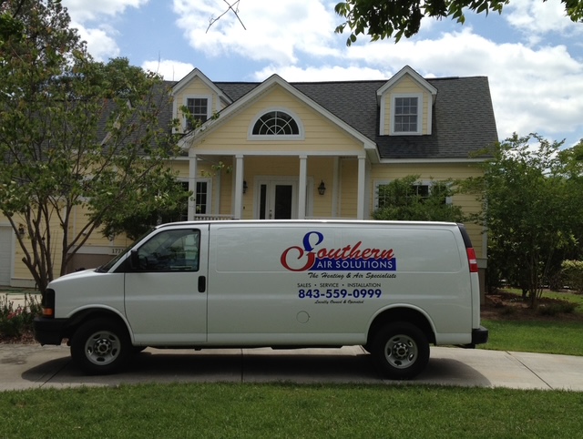 Southern Air Solutions service van — sales, service, and installation